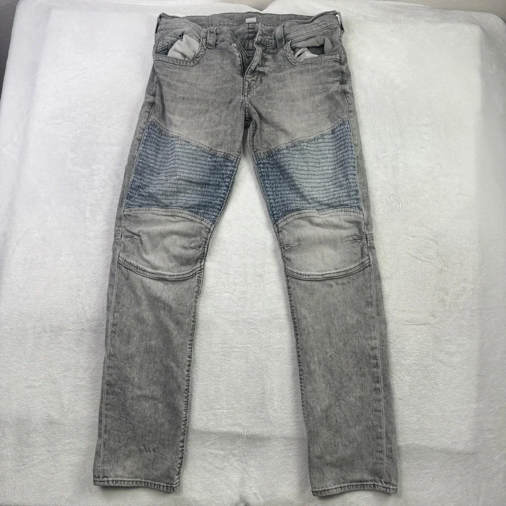 True Religion Slim Runstitch Denim Jeans Men's Waist 34